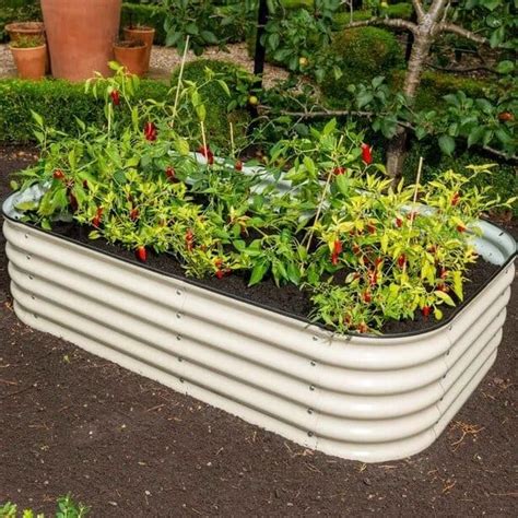 planter boxes with corrugated metal|corrugated metal garden beds.